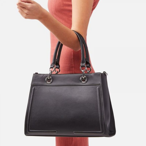 Matte Women Black Shoulder Bag
