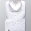 Hawes and Curtis Men's Poplin White Shirt - Double Cuff