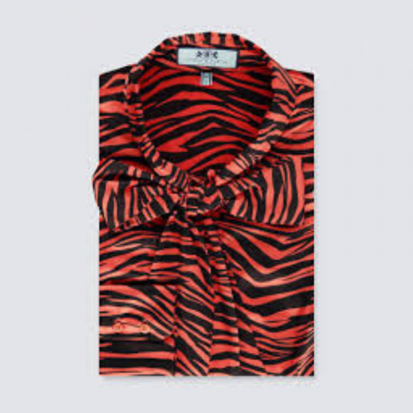 Hawes and Curtis Women Paprika Satin Blouse