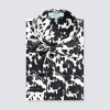 Hawes and Curtis Women Black & White Satin Blouse