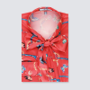 Hawes and Curtis Women Red Satin Blouse