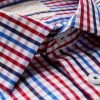 Hawes and Curtis Men's Red & Blue Multi-Colour