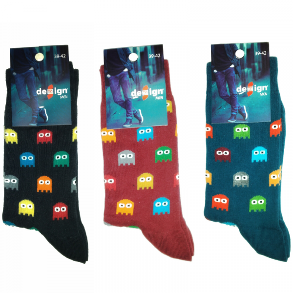 Mens Premium Cotton Mario Socks