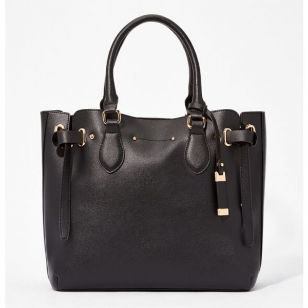 Evan 2-Piece Black Satchel