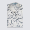 Hawes and Curtis Women White Chain Satin Blouse