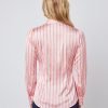 Hawes and Curtis Women Pink Chain Satin Blouse