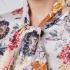 Hawes and Curtis Women Oriental Patchwork Satin Blouse