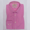 Hawes and Curtis Men Pink & White Check Shirt