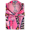 Hawes and Curtis Women Pink & Blue Satin Blouse