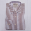 Hawes and Curtis Men Grey & White Stripe Shirt