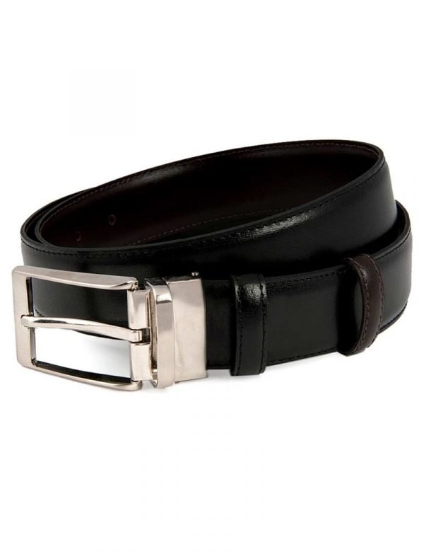 H & C Men Reversible Belt Black & Brown