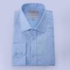 H & C Men Blue Patterned Shirt