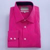 H & C Men Pink & White Stripe Shirt