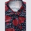 H & C Women Navy & Red Hearts