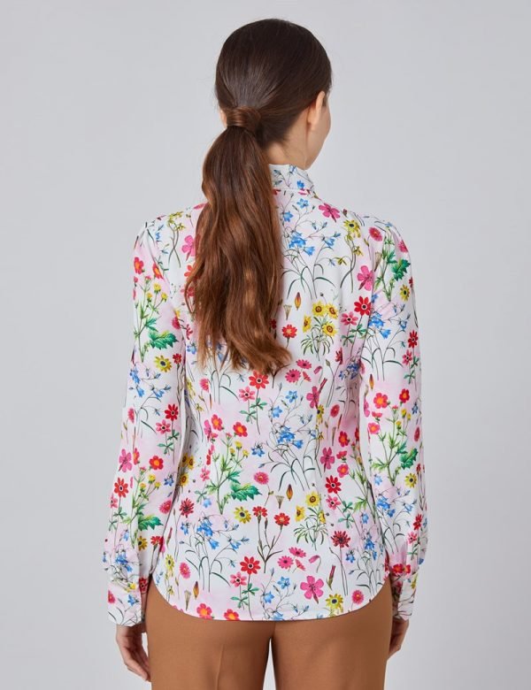 H & C Women Pink & Red Botanics