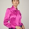 H & C Women Hot Pink Plain