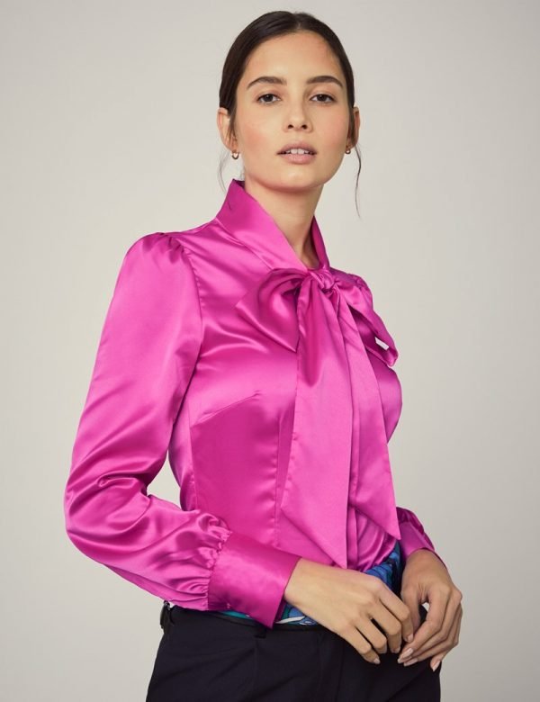 H & C Women Hot Pink Plain