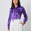 H & C Women Purple Plain