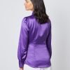 H & C Women Purple Plain