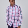 H & C Men Blue & Fuschia York