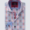 H & C Men Blue & Red Checks