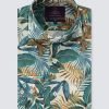 H & C Men Cream & Blue Tropical