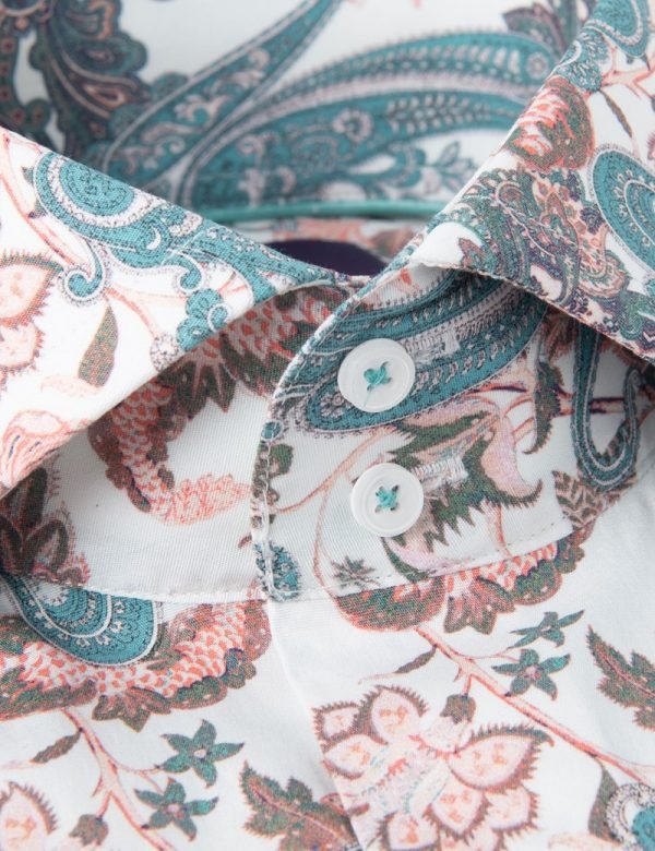 H & C Men White & Turq Vintage