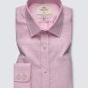 H & C Men Pink Dogstooth Shirt