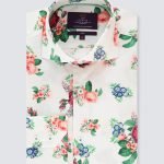 H and C Men Multi Flowers Shirt