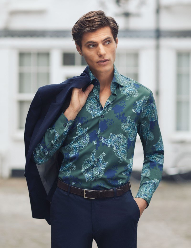 H and C Men Paisleys Shirts - FODs Online Store