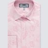 H & C Women's Floral Jacquard Shirt