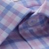H & C Men Pink Multi Check Shirt