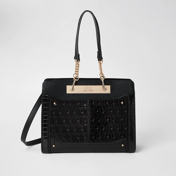 River Island black Tote Bag