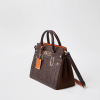 River Island Tote Chic Bag - Brown Croc