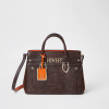 River Island Tote Chic Bag - Brown Croc