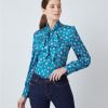 H & C Women Green & Pink Blouse