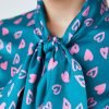 H & C Women Green & Pink Blouse