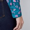 H & C Women Green & Pink Blouse