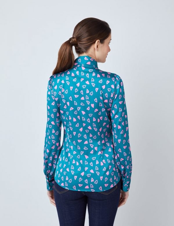 H & C Women Green & Pink Blouse