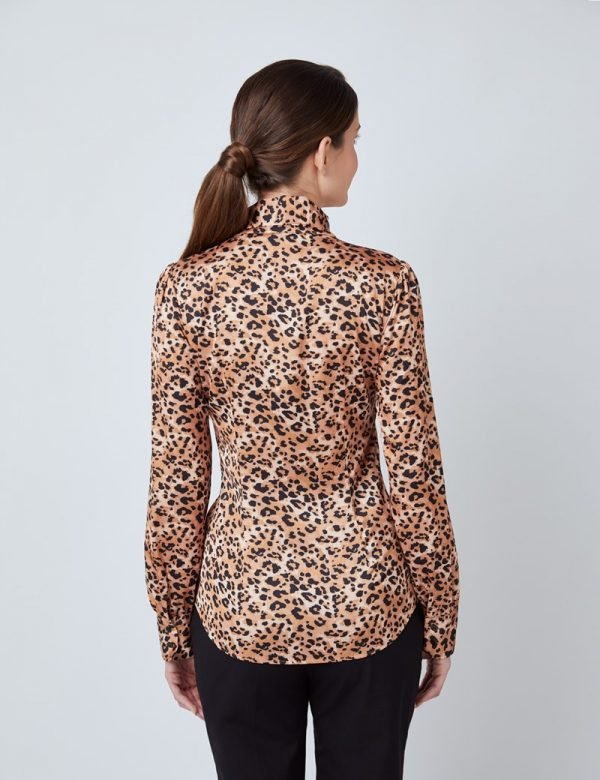 H & C Women Leopard Brown & Black