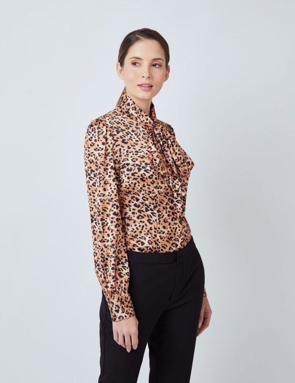 H & C Women Leopard Brown & Black