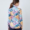 H & C Women Orange & Pink Flower Blouse