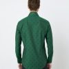 Hawes & Curtis Men Green horse York Shirt