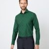 Hawes & Curtis Men Green horse York Shirt