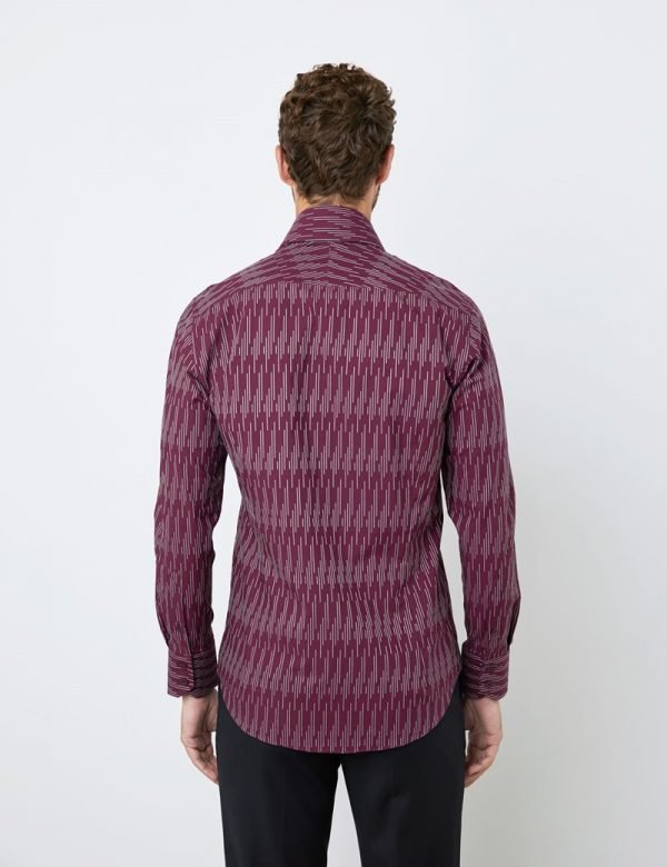 Hawes and Curtis Men Wine & White York