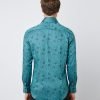 Hawes & Curtis Men Green York Shirt