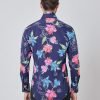 Hawes & Curtis Men Hawaiian Flowers Shirt