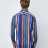 Hawes & Curtis Men Blue & Purple Shirt