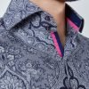 Hawes and Curtis Men York Navy Grey Shirt