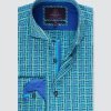 Hawes & Curtis Men Turq York Shirt